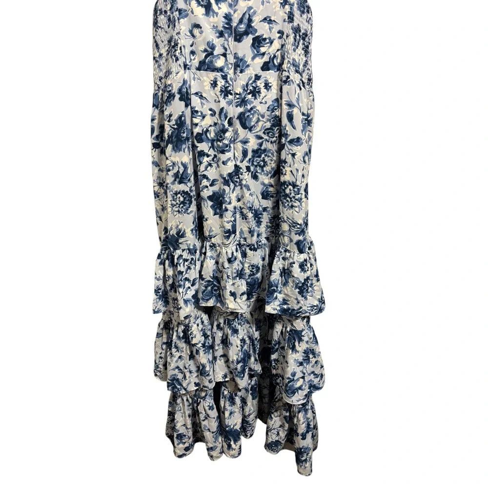 Abercrombie & Fitch Maxi Dress Floral Tiered Cottagecore Garden Peasant XXL NEW